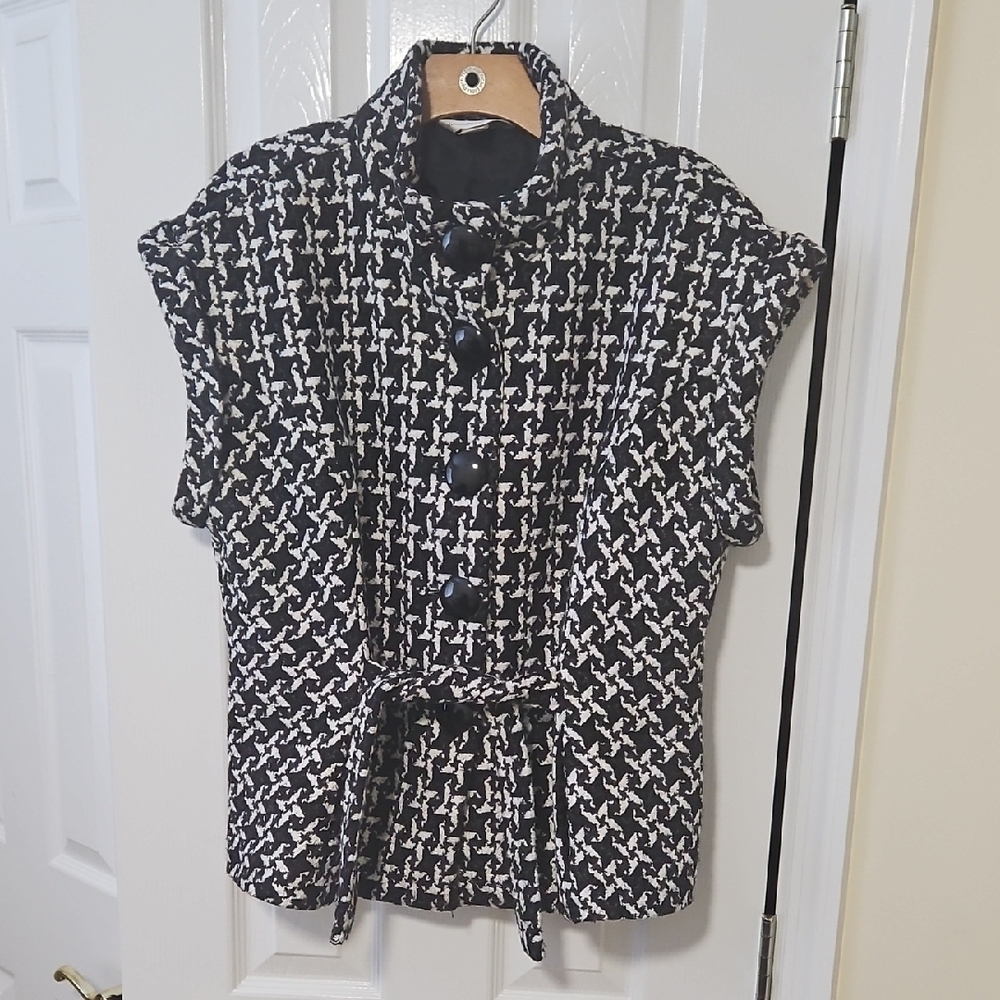 Christopher & Banks Monochrome Textured Jacket